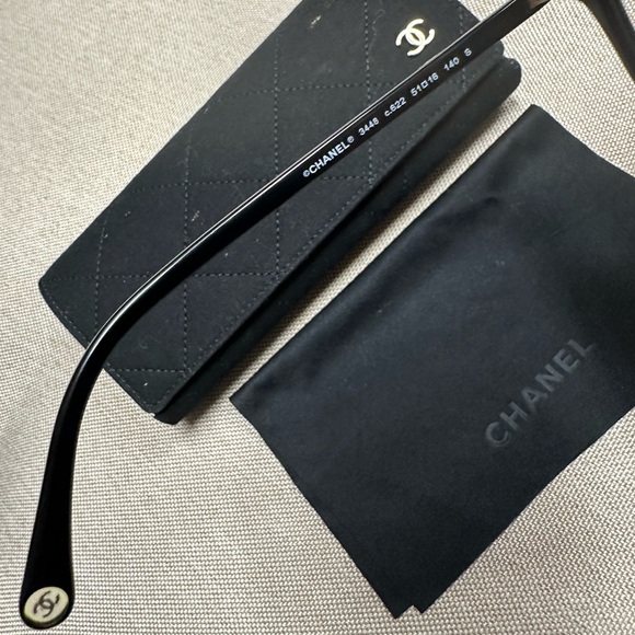 Authentic Chanel Black Eyeglasses - Picture 9 of 11